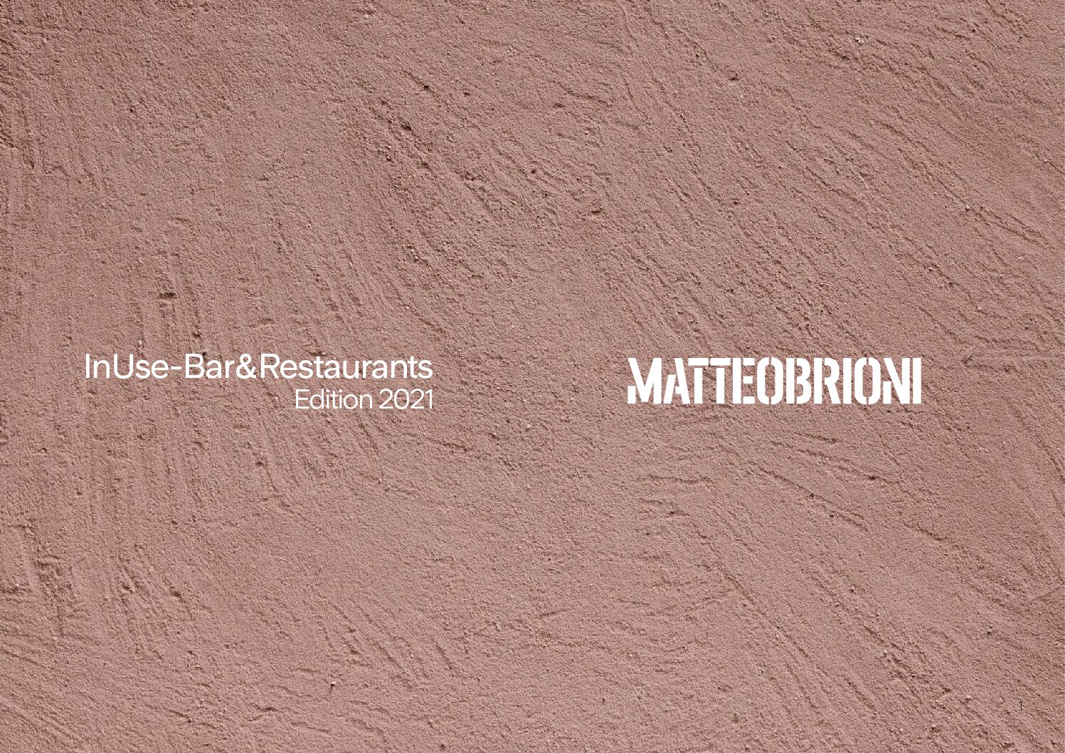 Matteo Brioni In Use Bar Restaurants